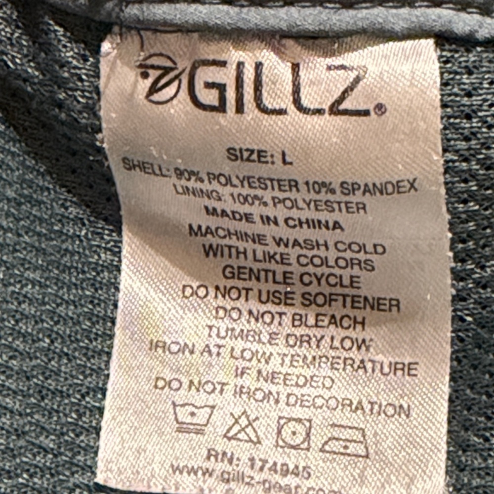 GILLZ Men Large Teal Blue Fishing 5 Pocket Zip Fly Casual Shorts - Picture 8 of 16